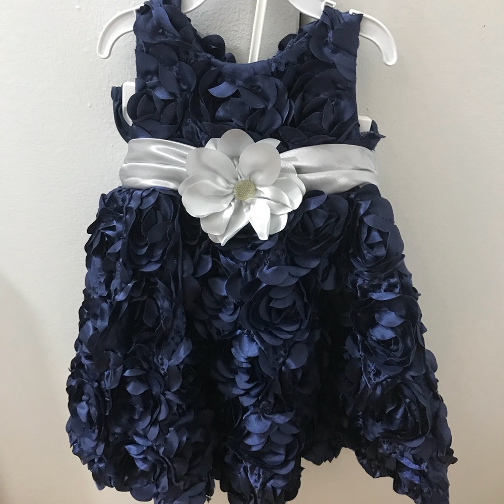 Rare editions baby dress w/ matching diaper cover